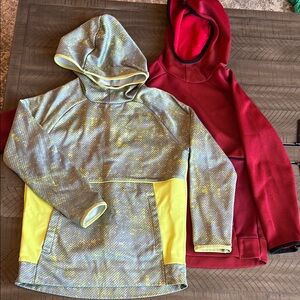 BUNDLE Tek Gear Red and Yellow Boys Hoodies sweatshirts for Casual Comfort